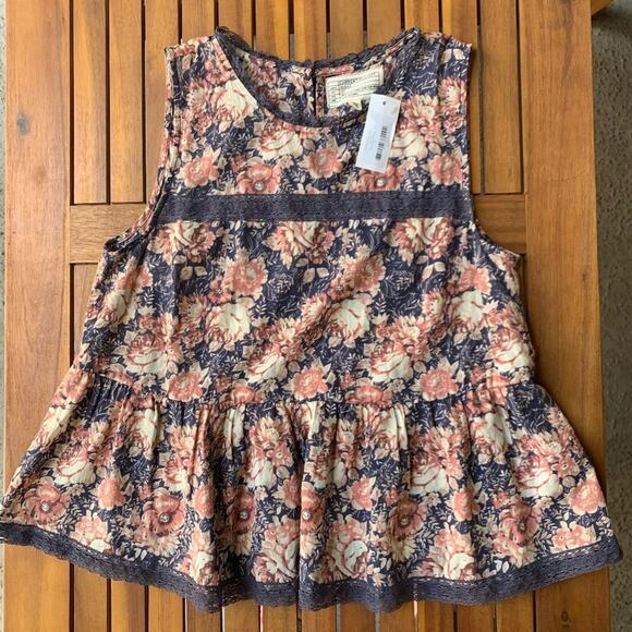 CURRENT/ELLIOTT - Mini Phoenix Floral Peplum Top - Picture 5 of 8